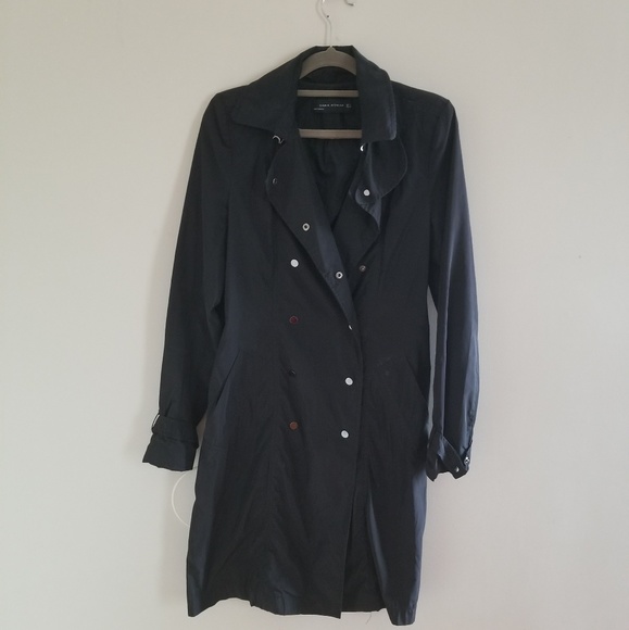Zara Jackets & Blazers - Zara Black NWOT Womem Raincoat